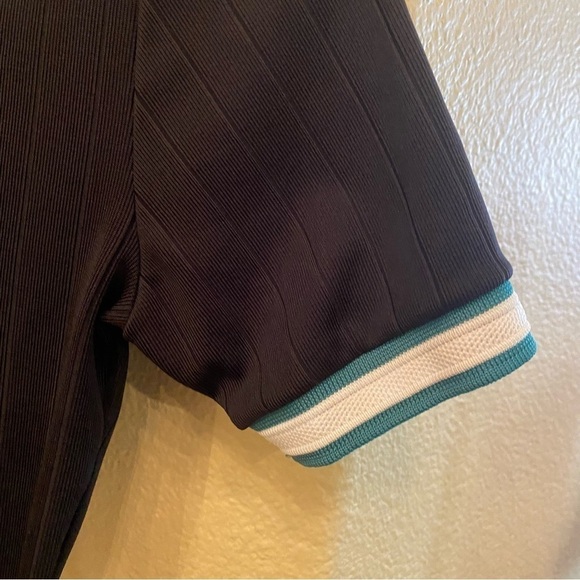 ZARA Women Green White Trim Cropped Top Size Small - Picture 4 of 7